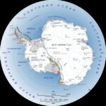 A map of Antarctica and the Southern Ocean
