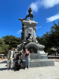 The LTER group in front of Ernest Shackleton’s statue in Punta Arenas, Chilie.