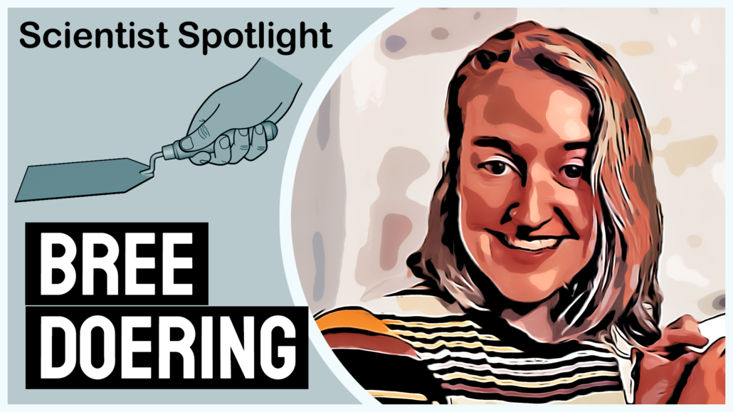 A stylized image of Dr. Bree Doering