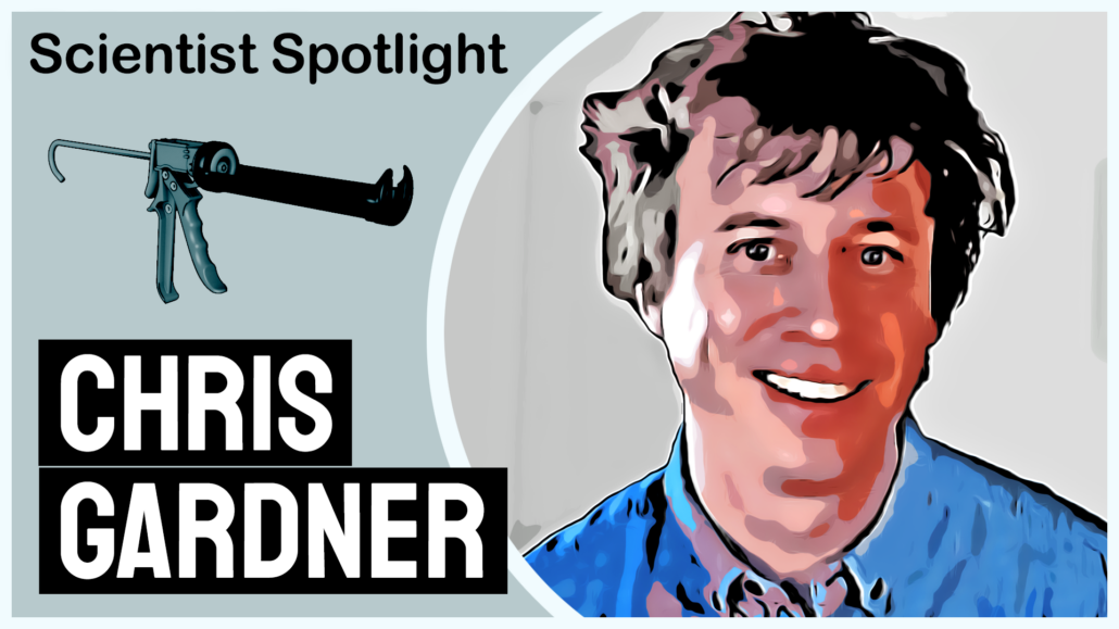 A stylized image of Chris Gardner