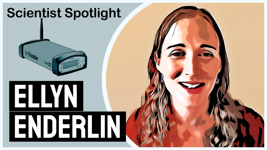A stylized image of Dr. Ellyn Enderlin
